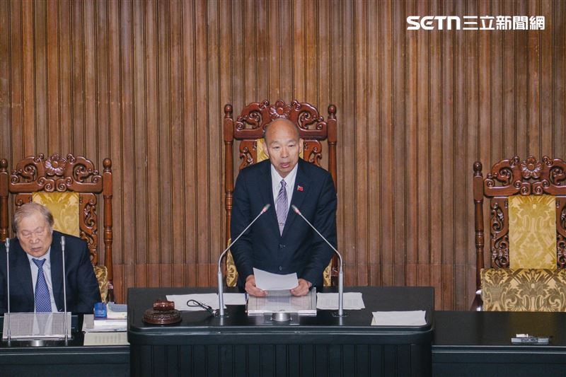 立法院長韓國瑜宣布大法官投票結果,全數人選皆未達標準,並未通過。(圖/記者楊士誼攝影)
