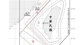 ▲1140725_臺海周邊海、空域活動示意圖。（圖／翻攝畫面）