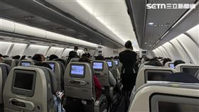 飛機,乘客,經濟艙,空姐,空服員。（圖／記者朱祖儀攝影）