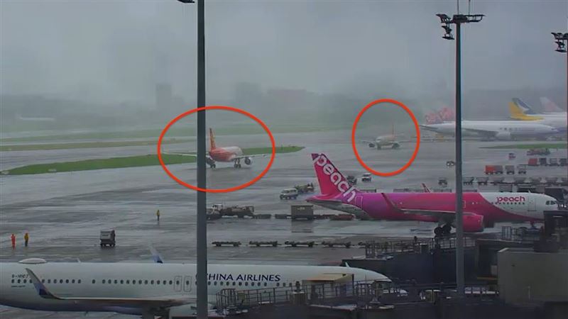 新/香港航空滑錯跑道 和班機「頭對頭」