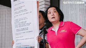 ▲陳玉珍指控罷團返鄉專車違法（圖／記者楊士誼攝影）