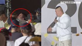 ▲館長被撒冥紙。（圖／翻攝畫面）