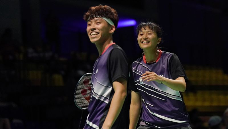 台灣世大運混雙林煜傑／鄭宇倢4牆台灣內戰落敗，但仍收下一面銅牌。（圖／大專體總提供）