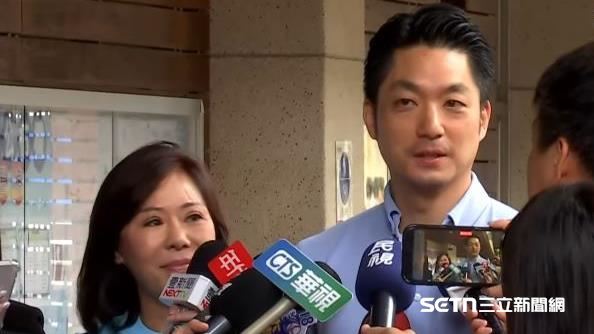 國民黨立委李彥秀在台北市長蔣萬安的陪同下，前往胡適國小投票。（圖／翻攝畫面）