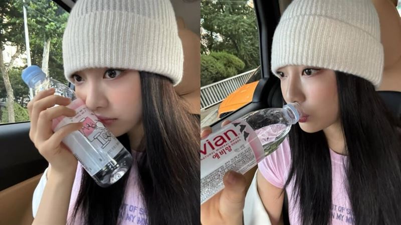 aespa寧寧瘦身重點6:多補充水分。(圖/翻攝自IG@imnotningning)