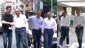 ▲侯友宜先後陪同立委張智倫、廖先翔及葉元之。（組合圖／翻攝畫面）