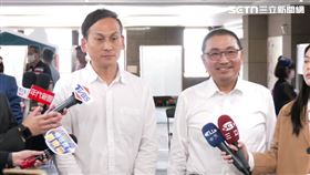 ▲侯友宜先後陪同立委張智倫、廖先翔及葉元之。（圖／翻攝畫面）