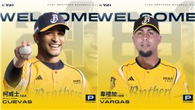 ▲中信兄弟網羅2位新洋投柯威士、韋禮加。（圖／中信兄弟提供）