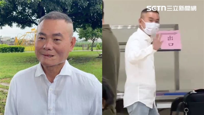丁學忠今日前往投票，說昨晚睡得很好。（圖／翻攝畫面）