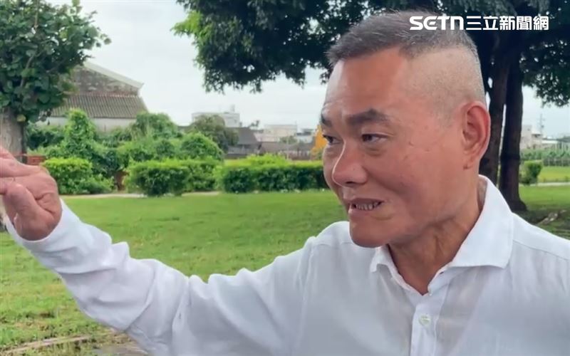丁學忠上午前往投開票，表示睡得很好。（圖／翻攝畫面）