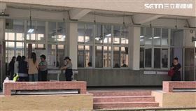 新北市板橋區華僑中學內的439投開票所。（圖／記者莊淇鈞攝影）