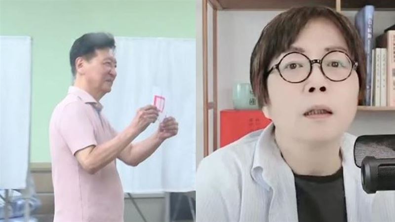 趙少康亮票引關注，黃智賢開轟「摧毀民主」。（圖／翻攝畫面、YouTube@黃智賢夜問）