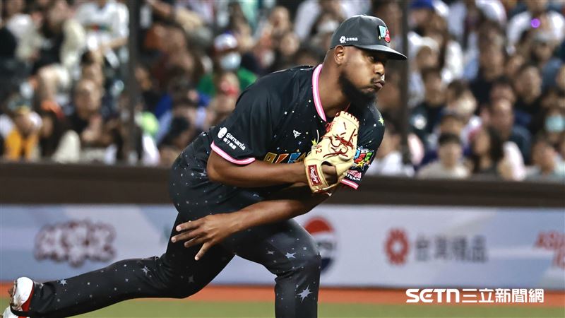 統一獅梅賽斯在台灣最後登板就是明星賽。(圖/記者劉彥池攝影)