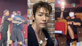  ▲東海擁抱好友沒被認出，因此被保鑣架開。（圖／翻攝自X平台 @proudbboyy）