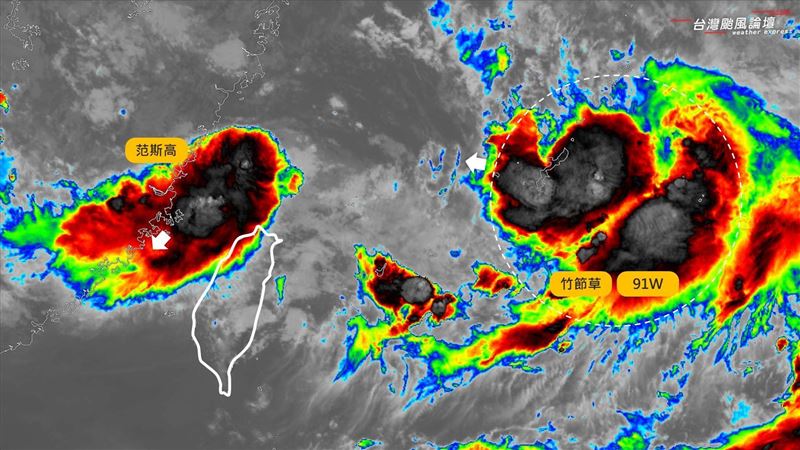 竹節草將復活帶動西南風　雨最大地區出爐