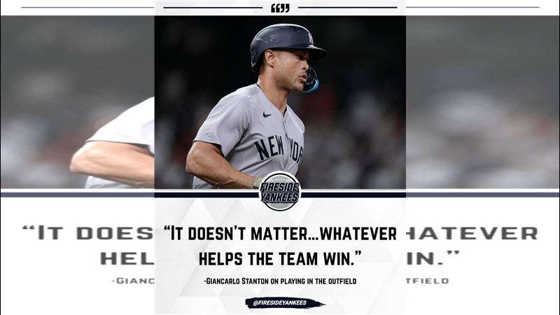 史坦頓（Giancarlo Stanton）認為自己回到外野防守不成問題。（圖／翻攝自Fireside Yankees X）