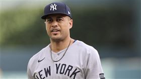 ▲史坦頓（Giancarlo Stanton）認為自己回到外野防守不成問題。（圖／美聯社／達志影像）