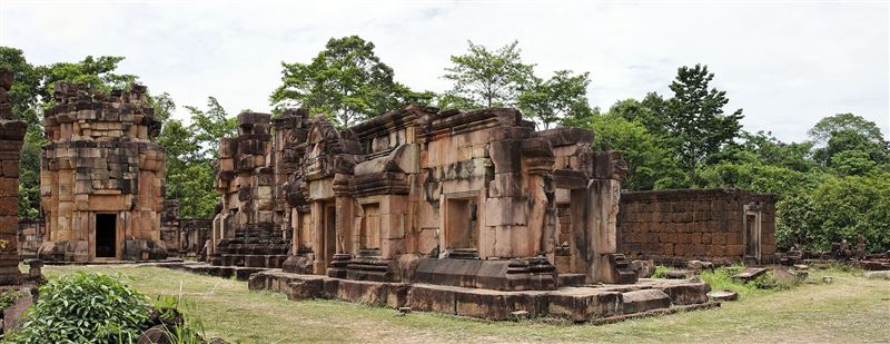 柬埔寨塔穆恩通寺遭泰軍砲轟。(圖/翻攝自維基百科)