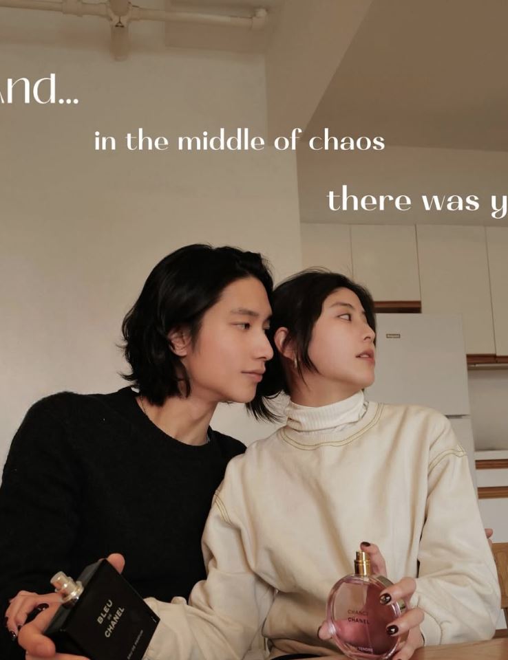 網紅若盈與男友Ian交往多年。（圖／翻攝自IG @raeteng）