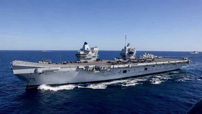 英將為台作戰　威爾斯親王號與美澳軍演中
