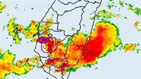 停班停課,雲林,水林鄉,豪大雨,災情（圖／翻攝自中央氣象署）