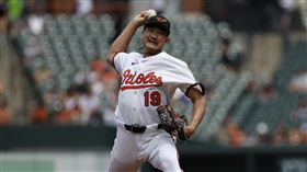 ▲菅野智之先發6局挨1轟，拿下本季第8勝。（圖／美聯社／達志影像）