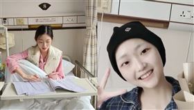 ▲中國20歲抗癌網紅「亮晶晶的雯仔」過世。（圖／翻攝自微博）
▲張敬雯積極對抗病魔，在病床上仍堅持學習。（圖／翻攝自微博）

