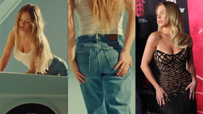 Sydney Sweeney近日為青少年服飾品牌American Eagle Outfitters拍攝形象大片。(圖/翻攝自Sydney Sweeney IG)