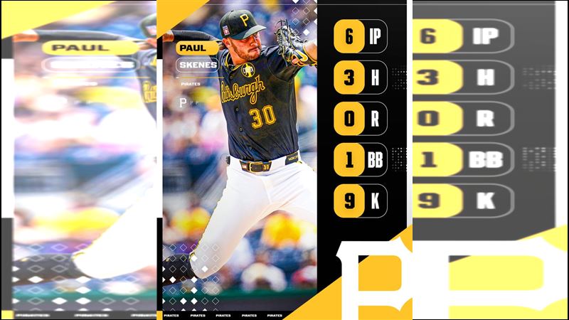 斯金斯（Paul Skenes）28日賽後自責分率下降至1.83。（圖／翻攝自MLB X）