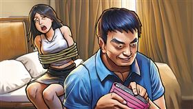 江昱賢利用保外就醫制度的漏洞逃亡後，在桃園連續犯下2起強盜性侵案。（AI繪圖Adobe Firefly生成，本刊美術組後製）
