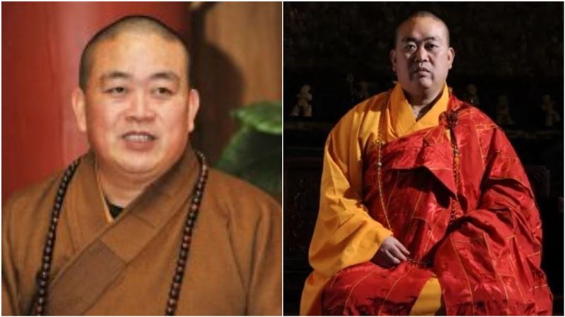少林寺方丈釋永信被爆不僅侵占資產,還被指控有多名情婦、私生子。(圖/翻攝自微博)