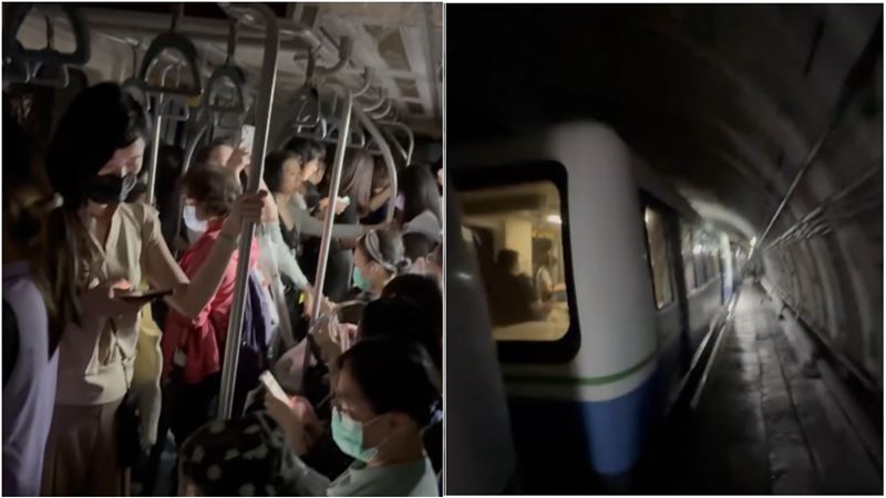 北捷文湖線卡隧道！民眾步行離開畫面曝