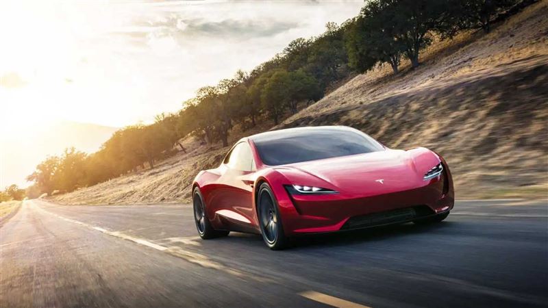 特斯拉Roadster跑車。(翻攝Tesla網站)
