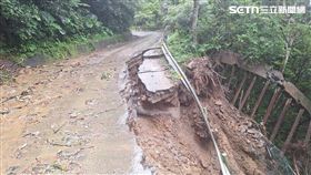 苗栗,南庄,災情,豪雨,邊坡,路基,坍方（圖／翻攝畫面）