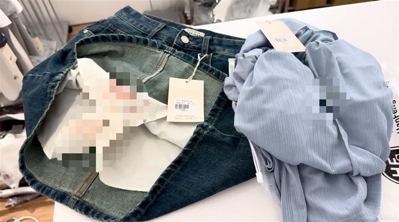 女客人試穿5件，弄髒2件裙、褲，卻只願賠償70元洗衣費。（圖／翻攝畫面）