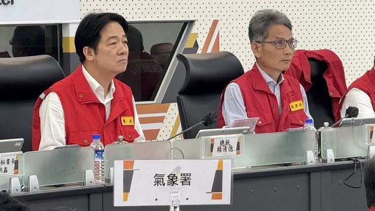總統坐鎮應變中心　南部災區全力復原