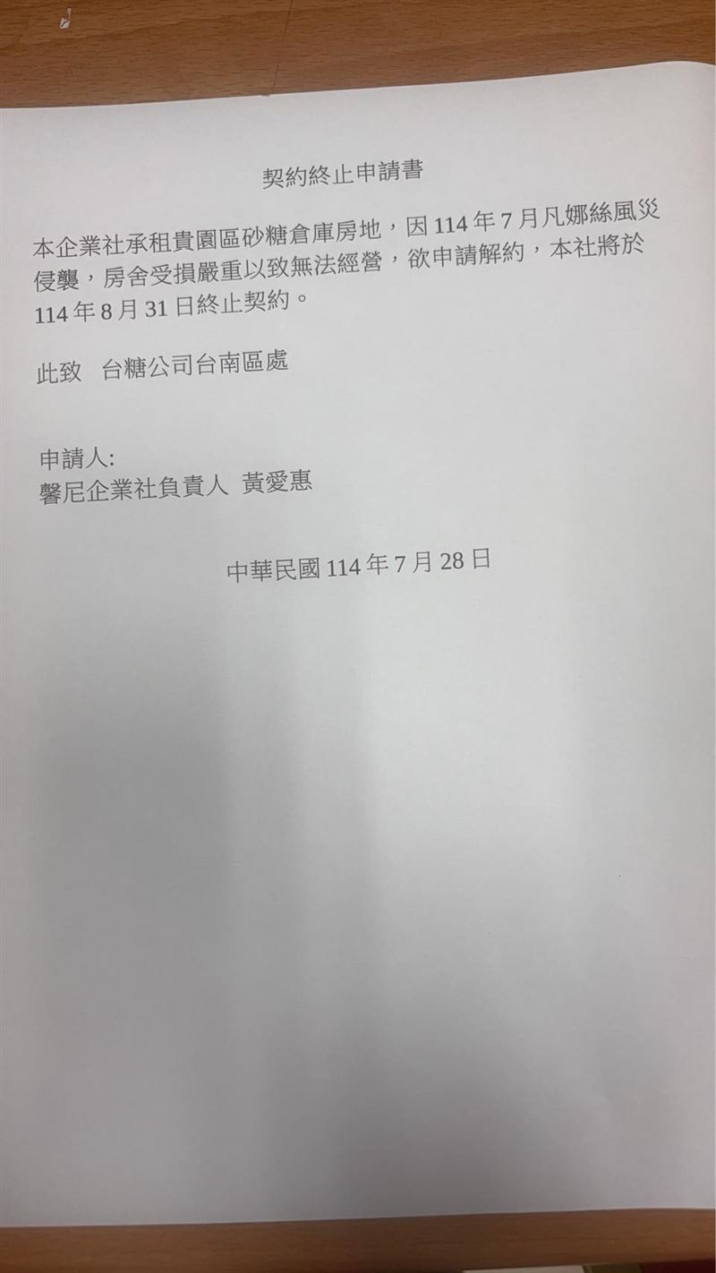 方順吉表示歌廳的土地將與台糖解約。（圖／翻攝自臉書）