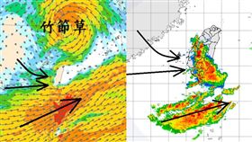 好險！一圖看台灣「免於一難」　鄭明典示警：防災應考慮這件事（合成圖／翻攝自鄭明典臉書）
