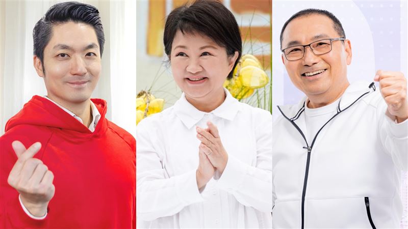網路投票國民黨主席人選，蔣萬安（左起）、盧秀燕、侯友宜等人都在名單內。（合成圖／翻攝自臉書）