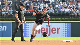 ▲卡洛爾（Corbin Carroll）跑出本季第14支三壘安打。（圖／美聯社／達志影像）