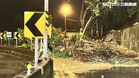 土石坍方,台中,北屯,強降雨,災情,泥流（圖／翻攝畫面）