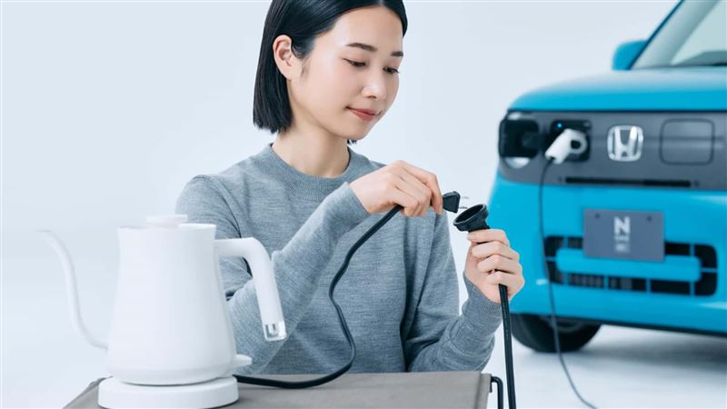 支援車輛對外供電(V2L),可選配本田專屬電源連接器。(翻攝HONDA網站)