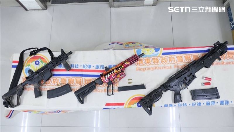 作案槍枝火力相當強大。(圖/翻攝畫面)