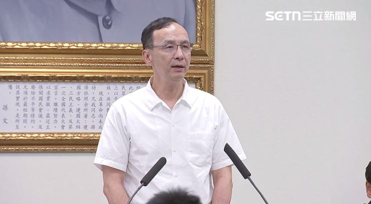 朱立倫強調,823還有一戰,「對我個人,這也是能順利交棒、放心交棒的重要戰役」。(圖/記者詹宜庭攝影)