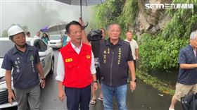 嘉義,番路鄉,翁章梁,勘災,縣長,坍塌,124縣道