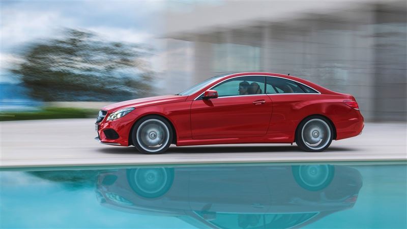 賓士E-Class Coupe轎跑車對沈玉琳來說最難忘。（翻攝Mercedes-Benz網站）