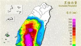 ▲累計雨量圖。（圖／中央氣象署提供） 