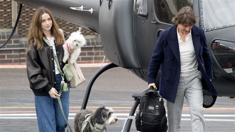 湯姆克魯斯過去被直擊與安娜德哈瑪斯牽手逛街。（圖／鏡週刊）