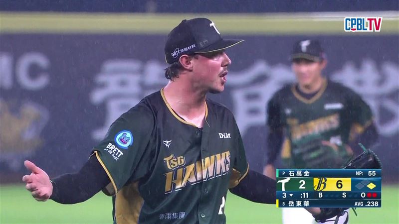 中信兄弟、台鋼雄鷹清空板凳衝突。（圖／翻攝自CPBLTV）