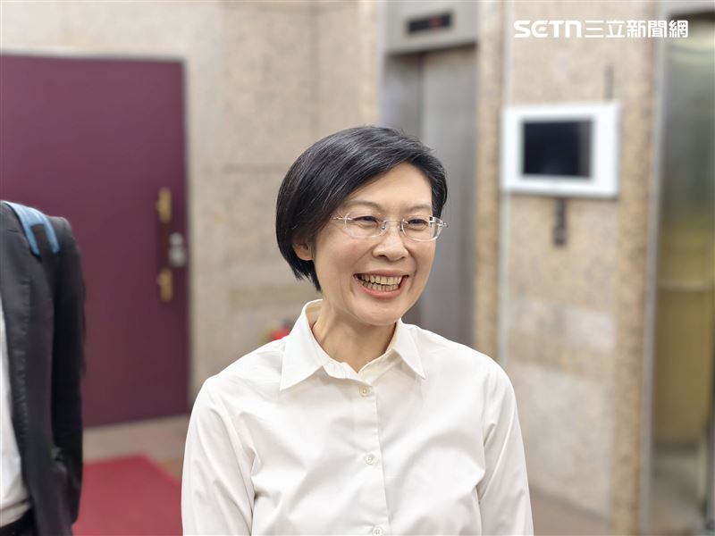民進黨立委林岱樺赴廉政會說明。（圖／記者劉秀敏攝影）